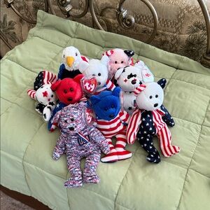 Vintage Ty Beanie Babies set of Patriotic/ Americana